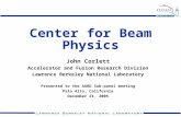 Center for Beam Physics