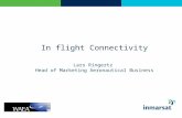 In flight Connectivity Lars Ringertz  Head of Marketing Aeronautical Business