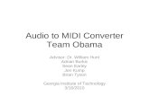 Audio to MIDI Converter Team Obama