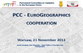 PCC - EuroGeographics cooperation  Warsaw ,  2 1 November 2011