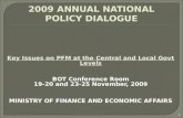 2009 ANNUAL NATIONAL POLICY DIALOGUE