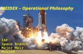 MEIDEX –  Operational Philosophy