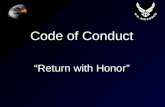 Code of Conduct “Return with Honor”