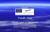 “ I go on learning to make Europe my home” Youth chat
