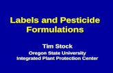 Labels and Pesticide Formulations