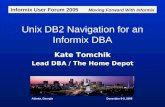 Unix DB2 Navigation for an Informix DBA