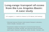 Long-range transport of ozone from the Los Angeles Basin:  A case study