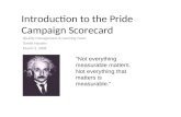 Introduction to the Pride Campaign Scorecard