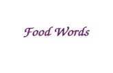 Food Words