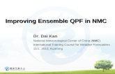 Improving Ensemble QPF in NMC