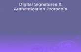 Digital Signatures & Authentication Protocols