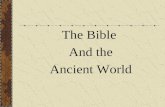 The Bible  And the Ancient World