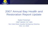 2007 Annual Bay Health and Restoration Report Update