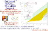 High Energy DIS after HERA?…   The  LHeC  Project