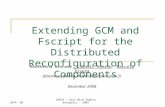 Extending GCM and Fscript for the Distributed Reconfiguration of Components