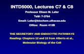 INTD5000, Lectures C7 & C8 Professor Eileen M. Lafer Tel#: 7-3764 Email: Lafer@biochem.uthscsa