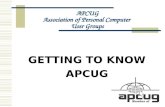 APCUG Association of Personal Computer  User Groups