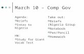 March 10 – Comp Gov