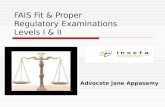 FAIS Fit & Proper Regulatory Examinations  Levels I & II