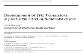 Development of THz Transistors & (300-3000 GHz) Sub-mm-Wave ICs