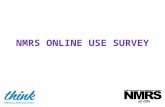 NMRS ONLINE USE SURVEY