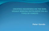CREATING AWARENESS ON THE NON-LEGALLY BINDING INSTRUMENT ON ALL TYPES OF FORESTS