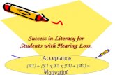 Success in Literacy for Students with Hearing Loss.
