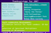 Thanksgivings for 2007