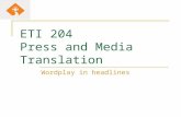 ETI 204 Press and Media Translation