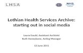 Lothian Health Services Archive: starting out in social media