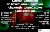Laser-induced vibrational motion through impulsive ionization