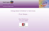 Integrated Children’s Services - First Steps -