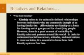 Relatives and Relations…