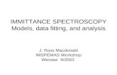 IMMITTANCE SPECTROSCOPY Models, data fitting, and analysis