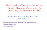 Network-based and Attack-resilient Length Signature Generation for Zero-day Polymorphic Worms