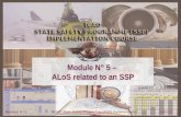 Module N° 5 –  ALoS related to an SSP