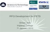 RFQ Development for FETS
