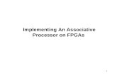 Implementing An Associative Processor on FPGAs