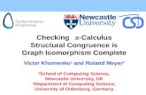 Checking  - Calculus Structural Congruence is Graph Isomorphism Complete