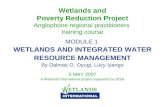 Wetlands and  Poverty Reduction Project Anglophone regional practitioners  training course