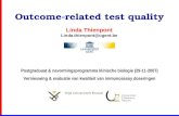 Outcome-related test quality