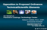 Opposition to Proposed Ordinance:  Technical/Scientific Elements