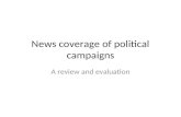 News coverage of political campaigns