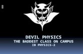 Devil physics The  baddest  class on campus IB Physics-2