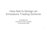 How Not to Design an Emissions Trading Scheme