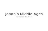 Japan ’ s Middle Ages