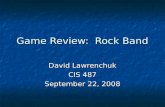 Game Review:  Rock Band
