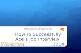 How To Successfully Ace a Job Interview