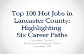 Top 100 Hot Jobs in Lancaster County: Highlighting  Six Career Paths