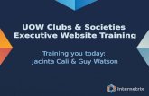 UOW Clubs & Societies  Executive Website Training